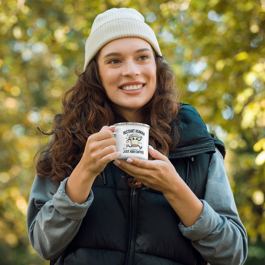 "Instant Human" - Enamel Mug