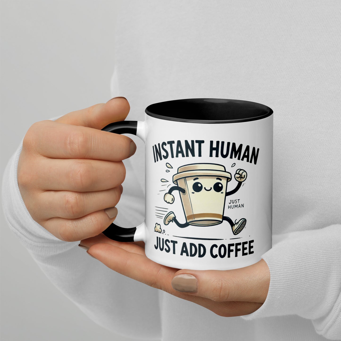 "Instant Human" - Mug with Color Inside